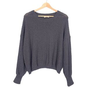 Altar’d State Smoky Gray Nubby Susan Pullover Long Sleeve Sweater Size XS